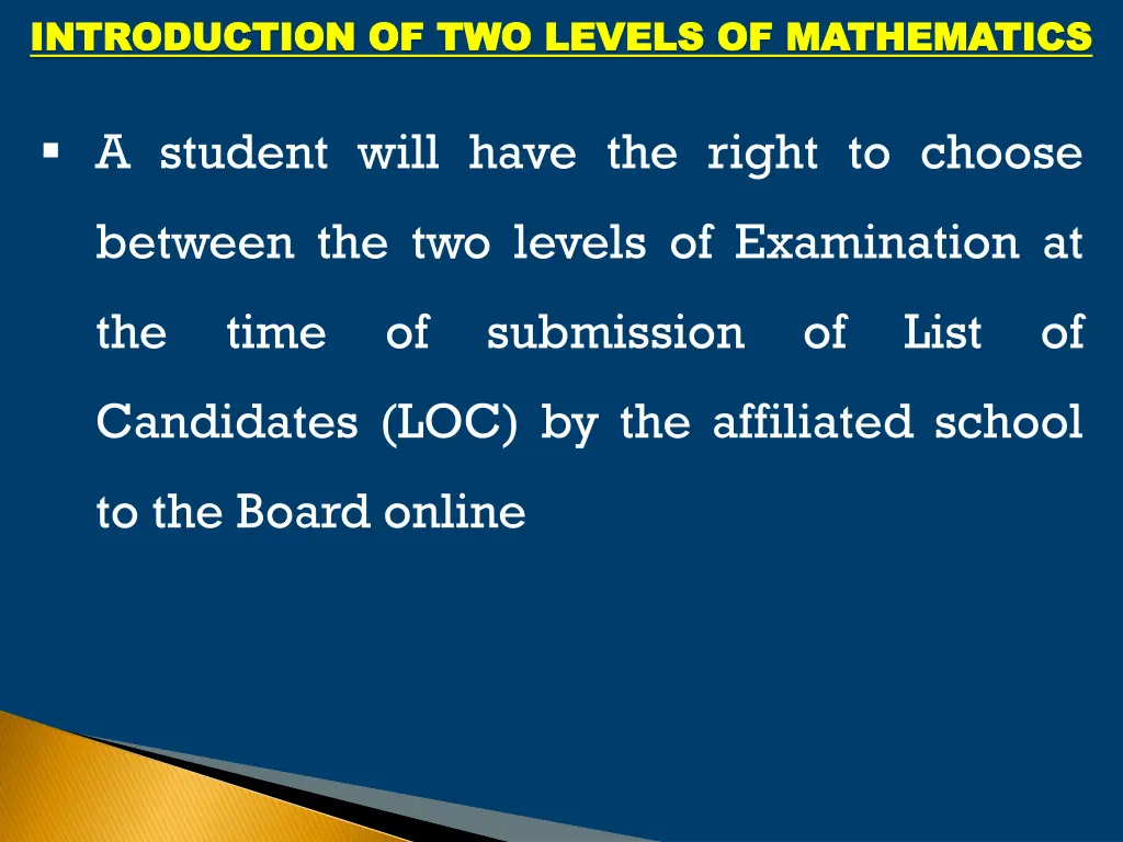 introduction of two levels of mathematics 4