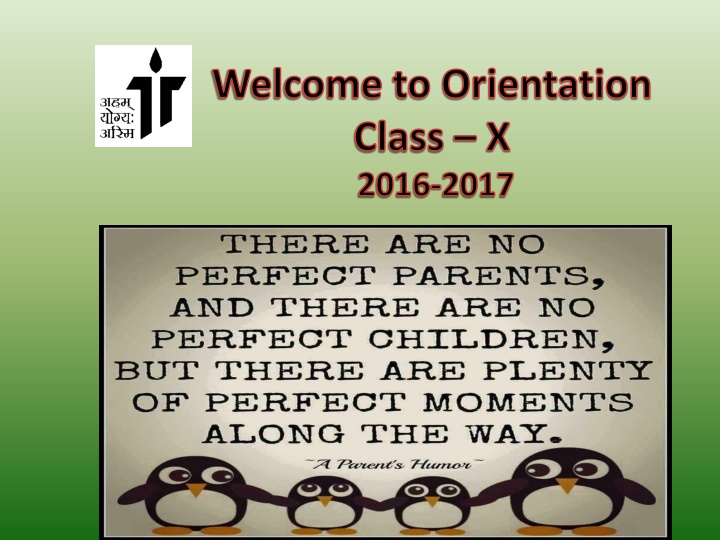 welcome to orientation class x 2016 2017
