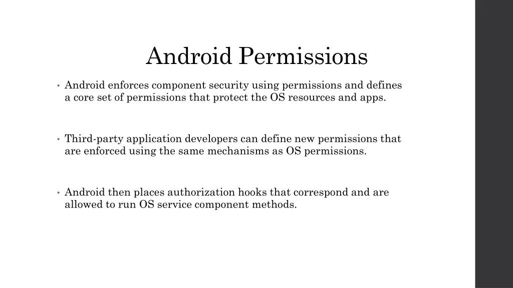 android permissions