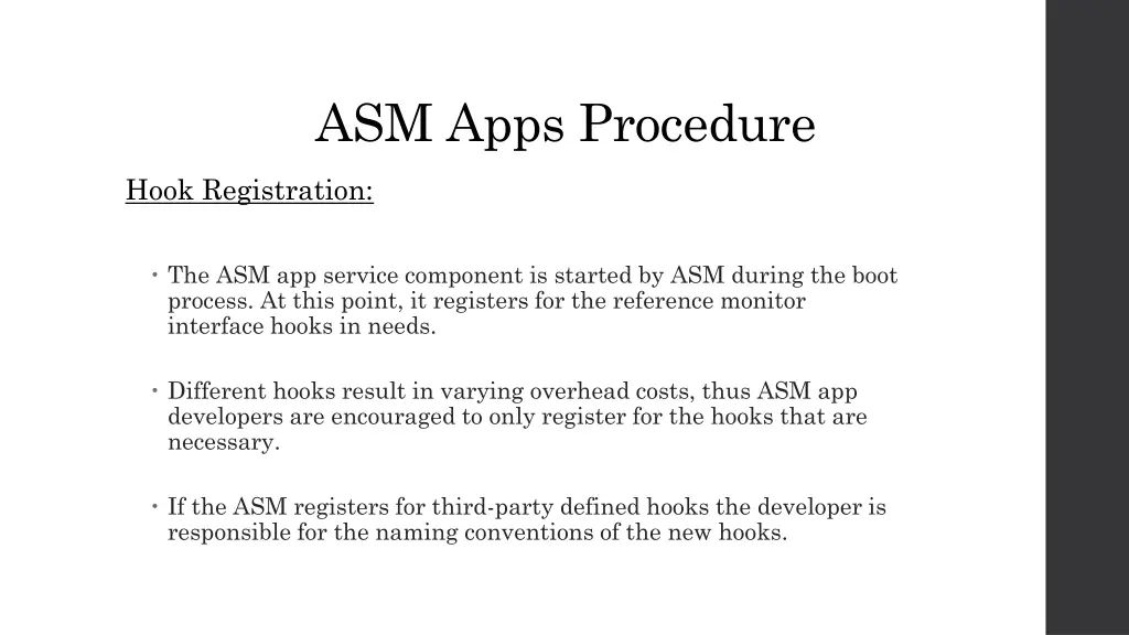 asm apps procedure 1