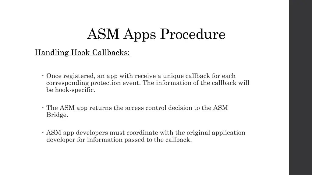asm apps procedure 2