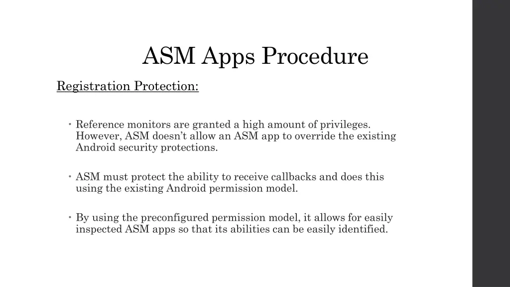 asm apps procedure 3