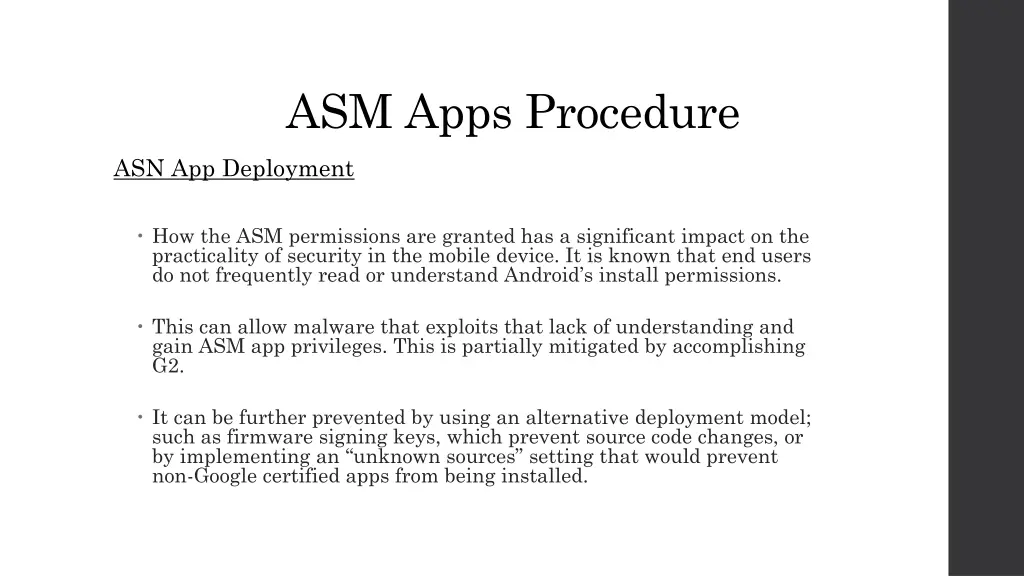 asm apps procedure 4
