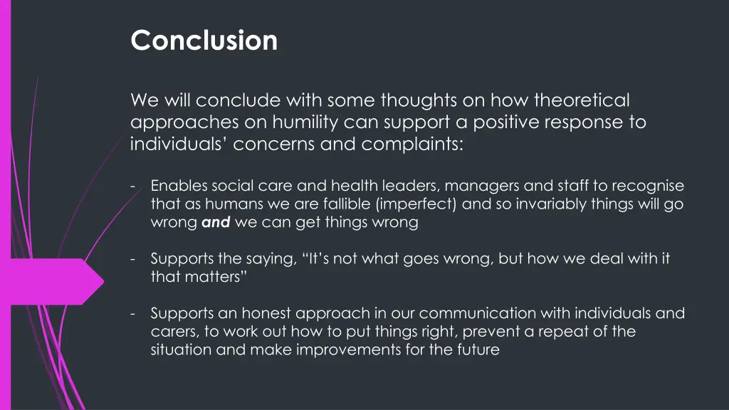 conclusion