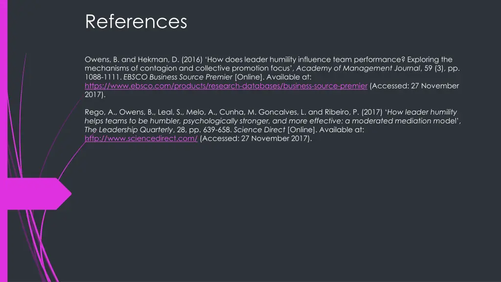 references owens b and hekman d 2016 how does