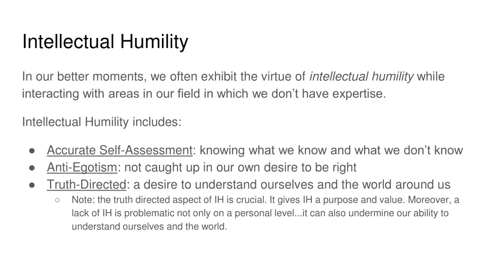 intellectual humility