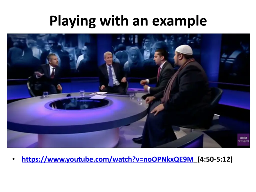 playing with an example