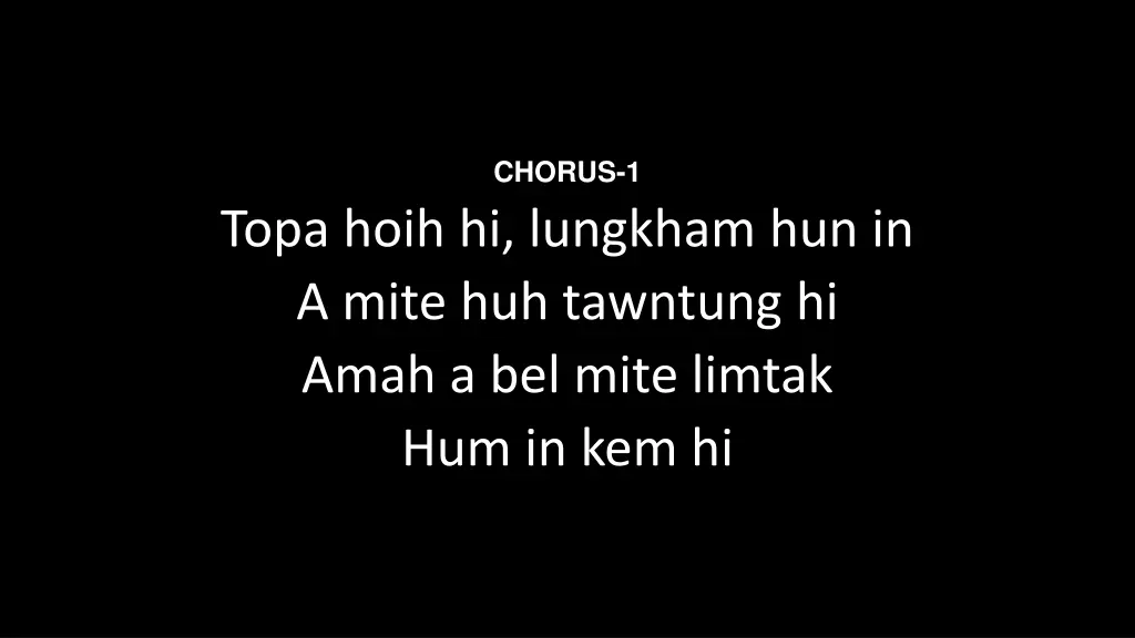 chorus 1 2