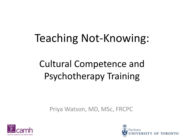teaching not knowing