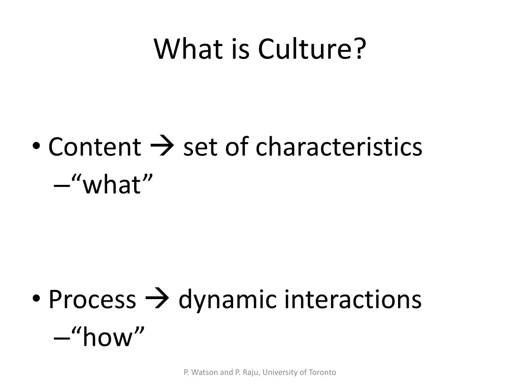 what is culture 1