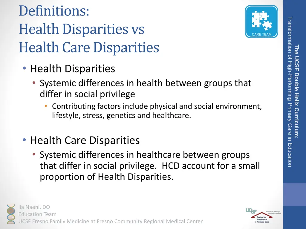 definitions health disparities vs health care