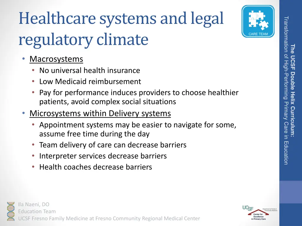 healthcare systems and legal regulatory climate