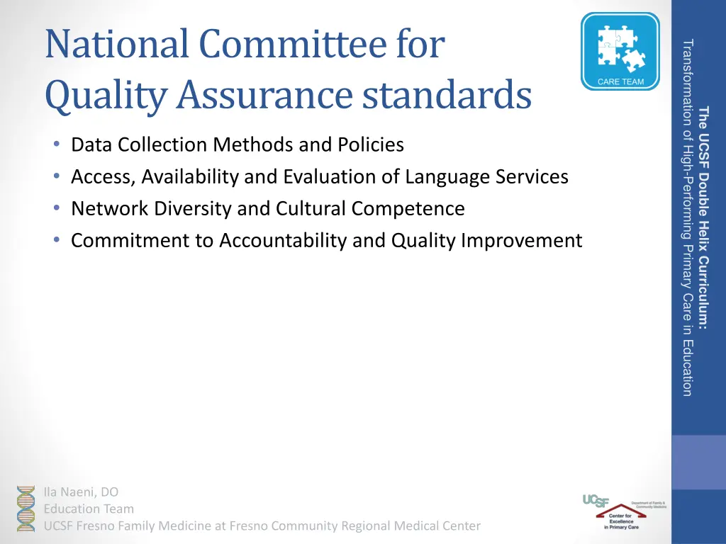 national committee for quality assurance standards