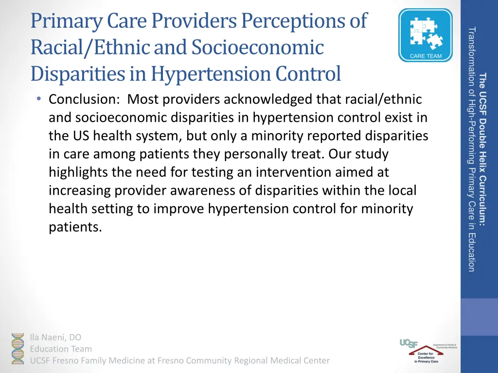 primary care providers perceptions of racial