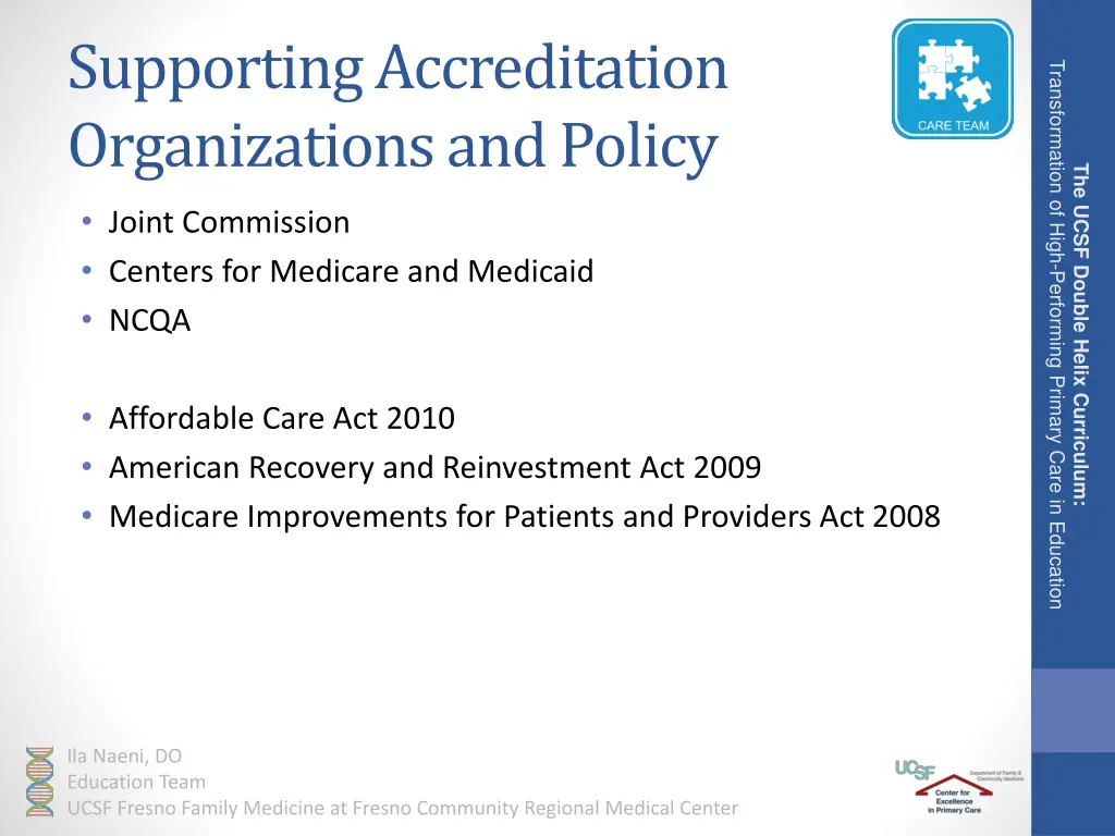 supporting accreditation organizations and policy