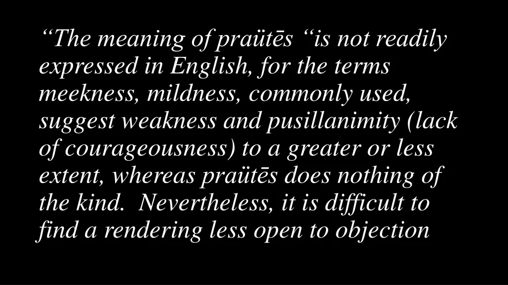 the meaning of pra t s is not readily expressed