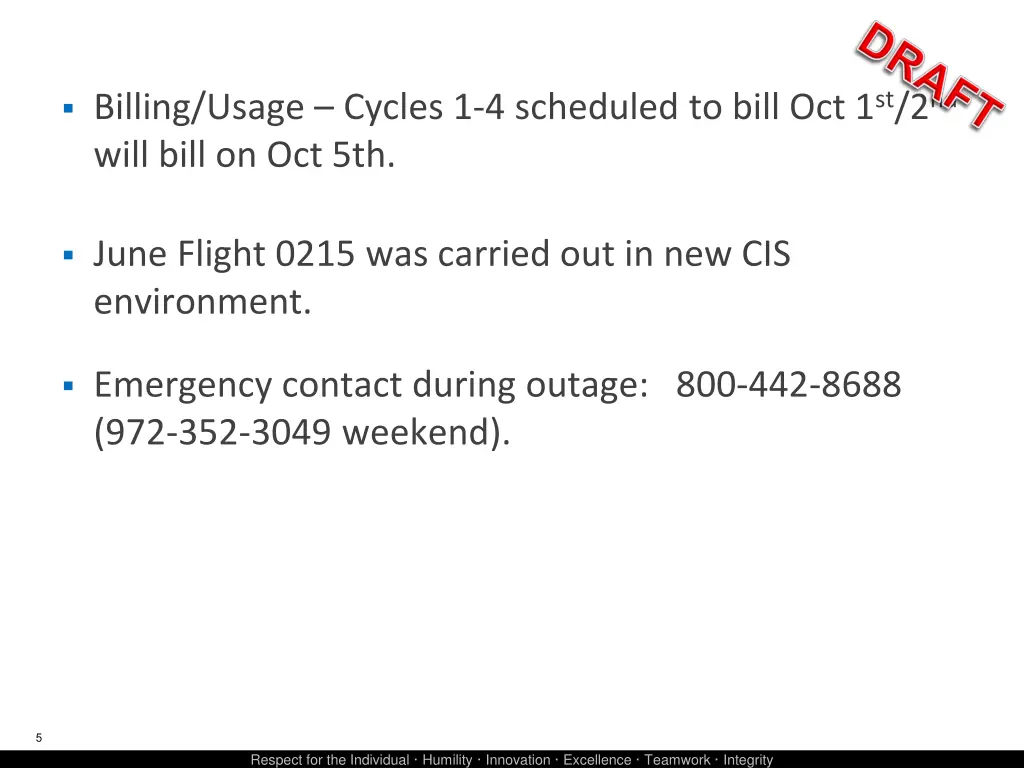 billing usage cycles 1 4 scheduled to bill