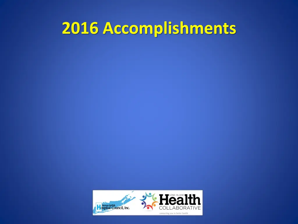 2016 accomplishments