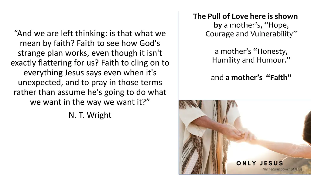 the pull of love here is shown by a mother s hope 2