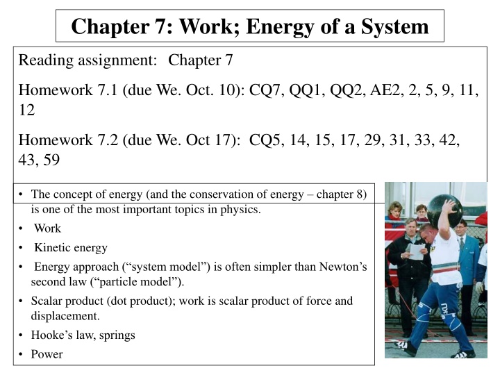 chapter 7 work energy of a system