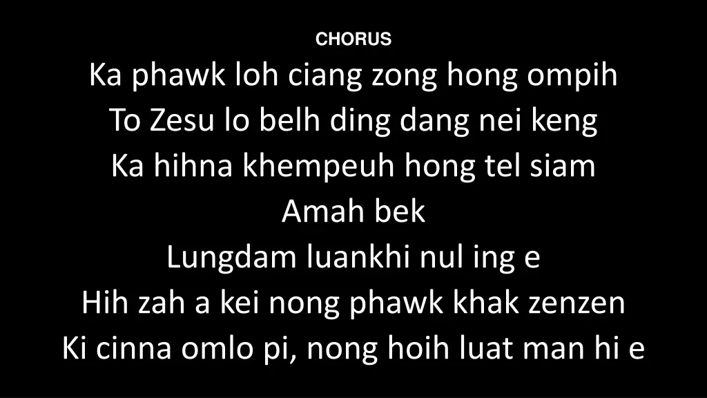 chorus
