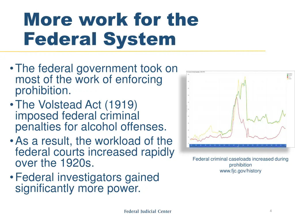 more work for the federal system