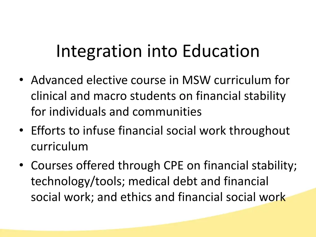 integration into education