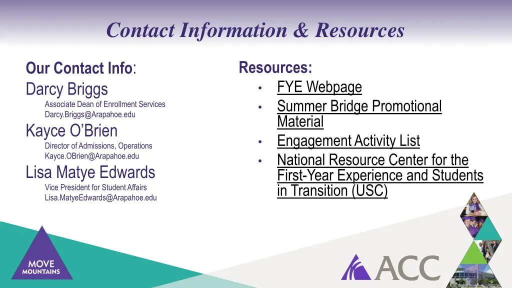 contact information resources