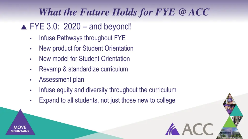 what the future holds for fye @ acc fye 3 0 2020