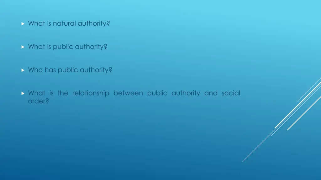 what is natural authority