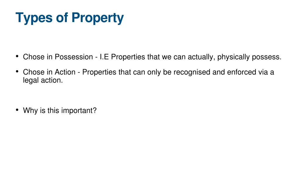 types of property