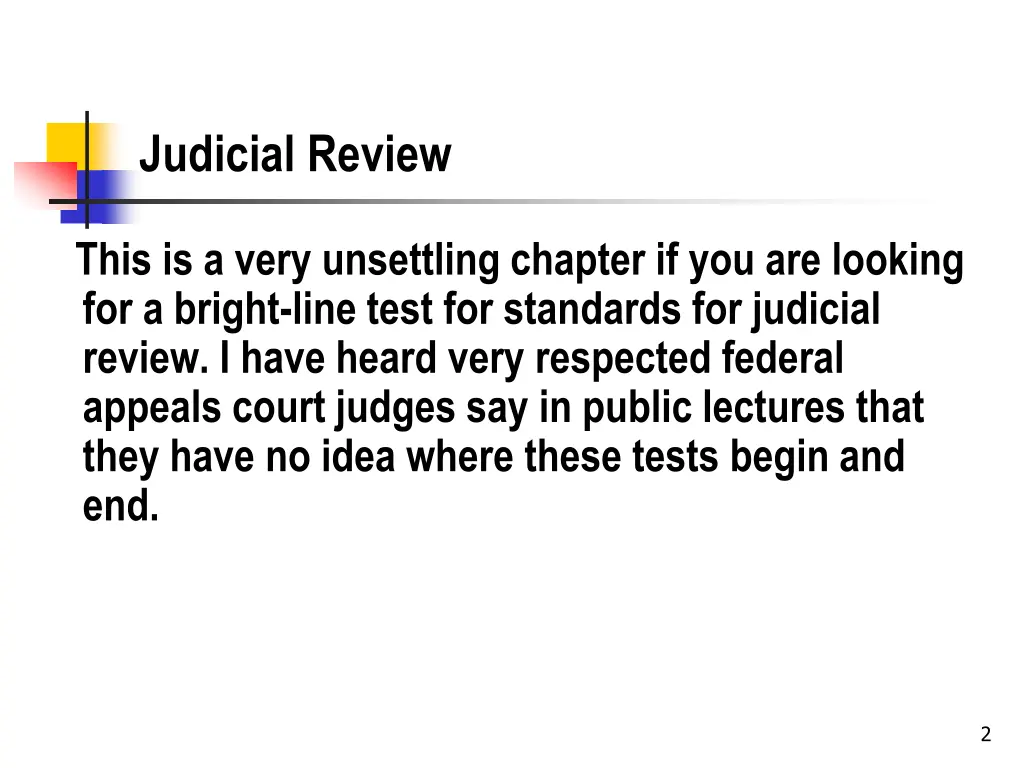 judicial review