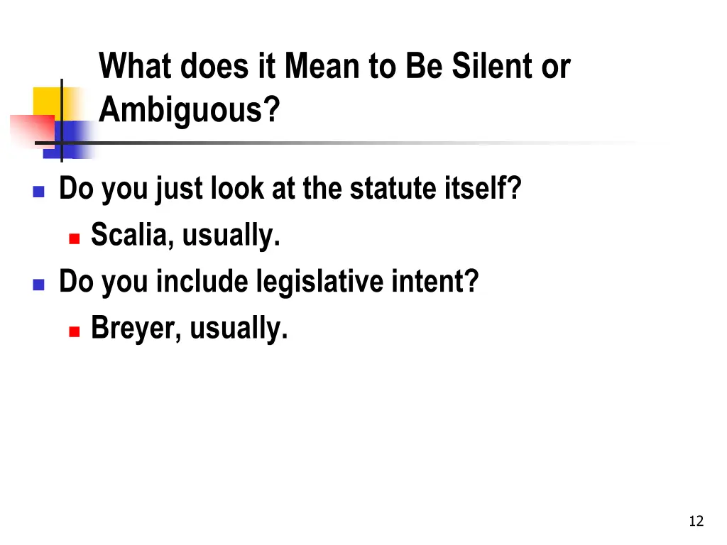 what does it mean to be silent or ambiguous