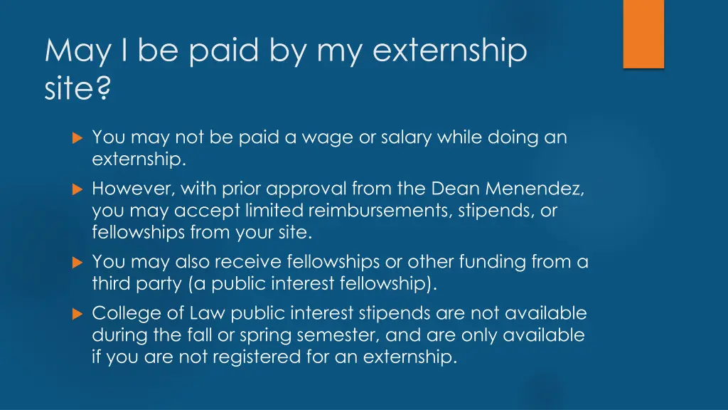 may i be paid by my externship site