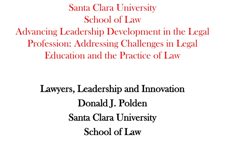 santa clara university school of law