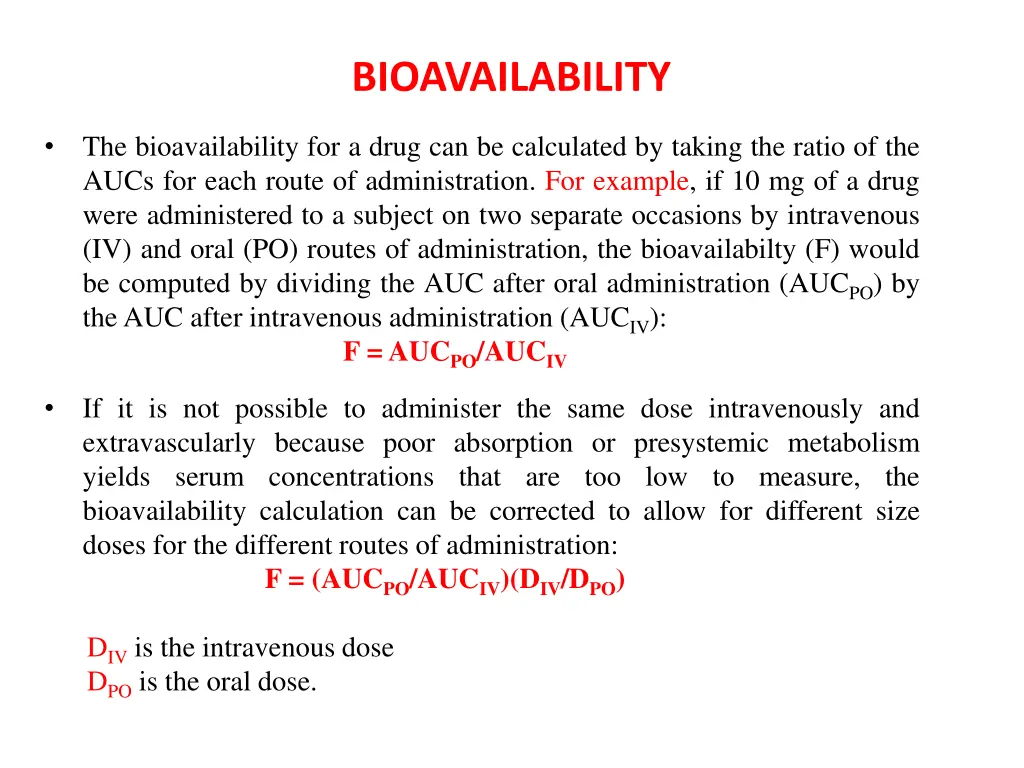 bioavailability 1