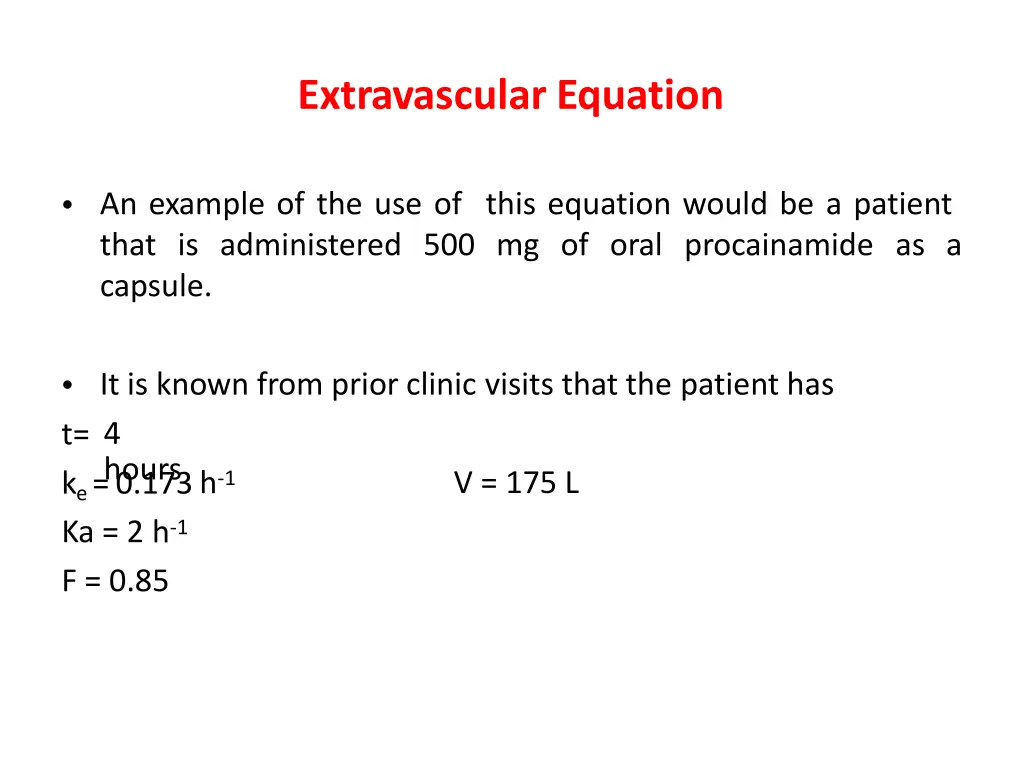 extravascular equation 2