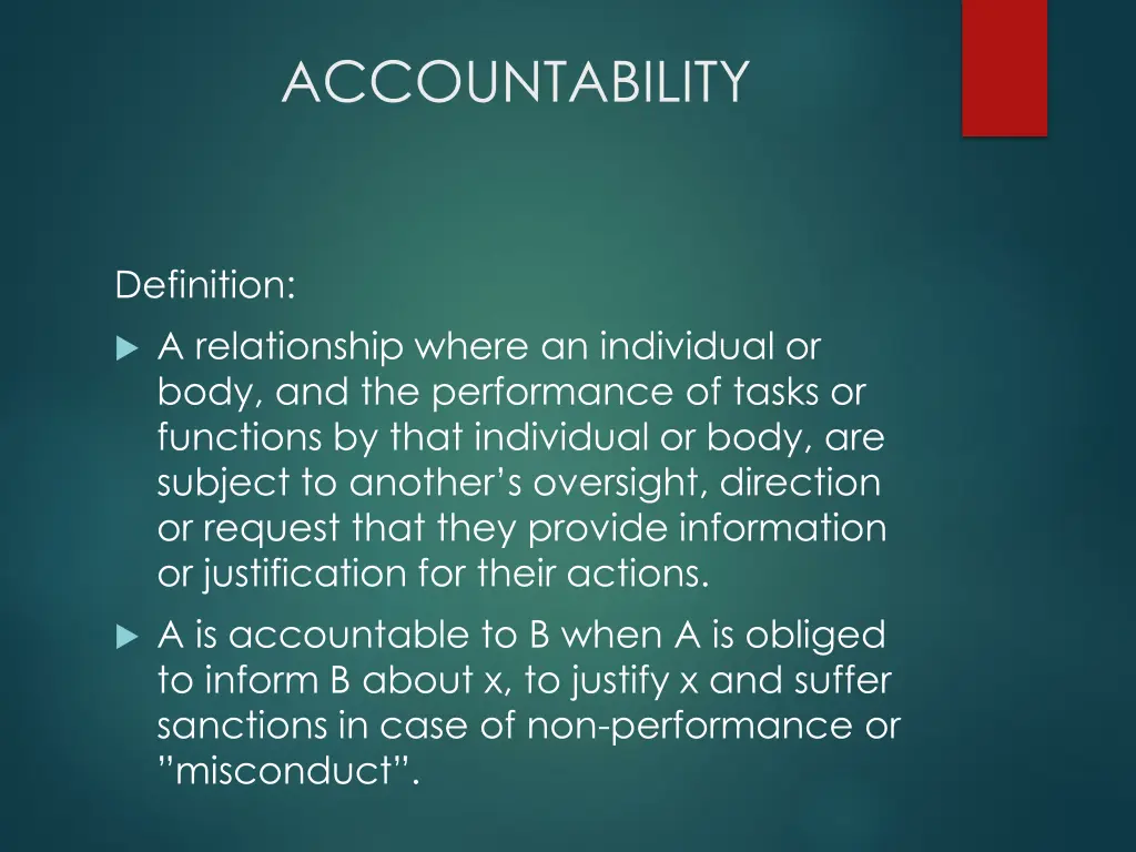 accountability