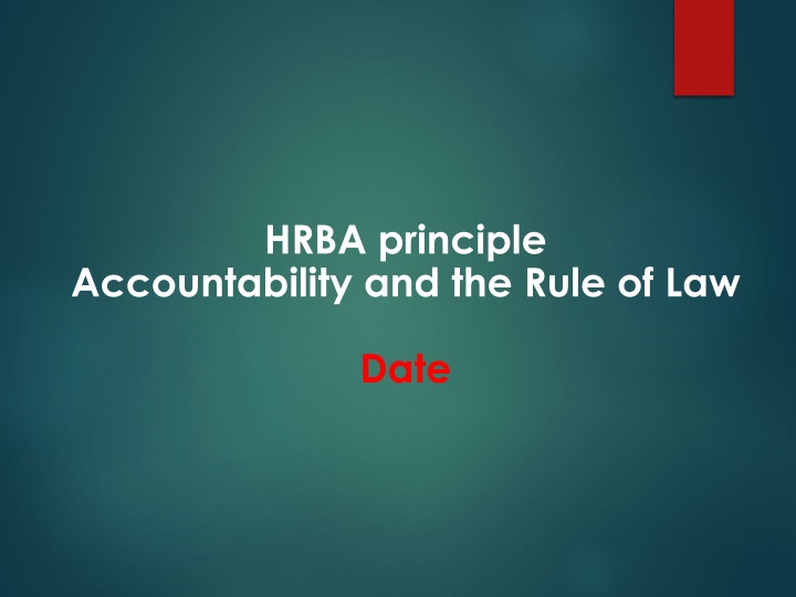 hrba principle
