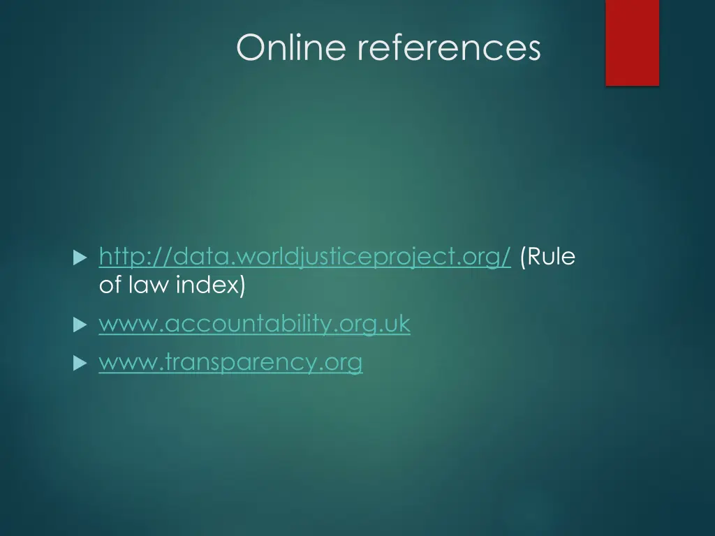 online references