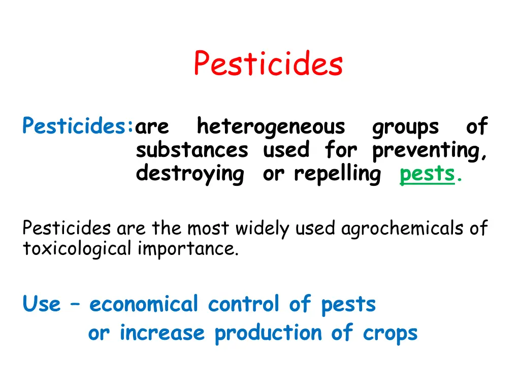 pesticides