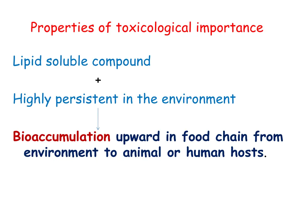 properties of toxicological importance