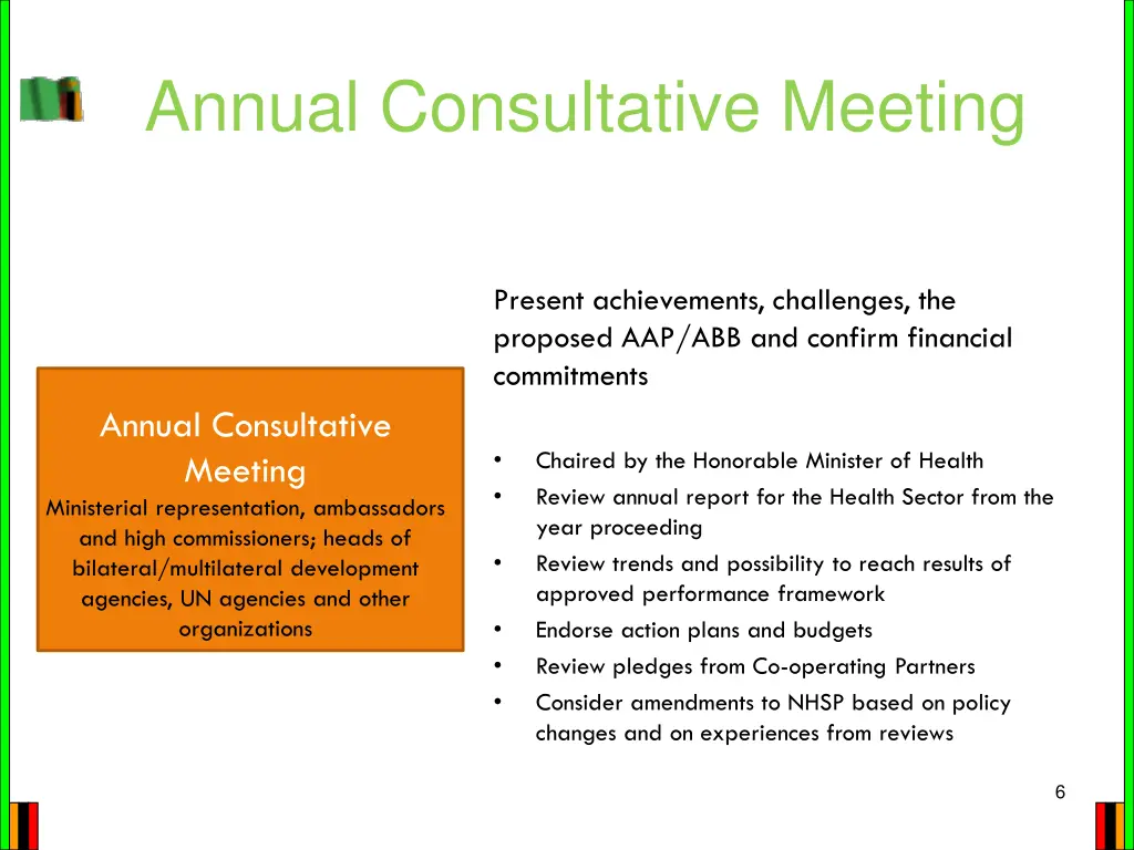 annual consultative meeting
