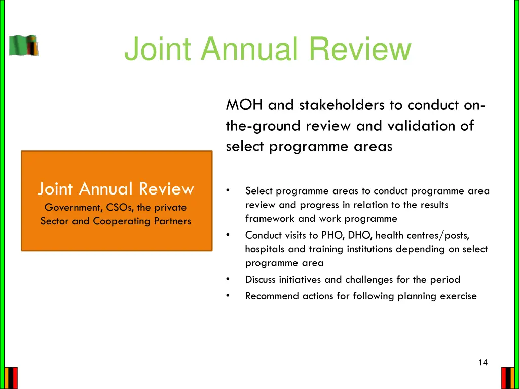 joint annual review