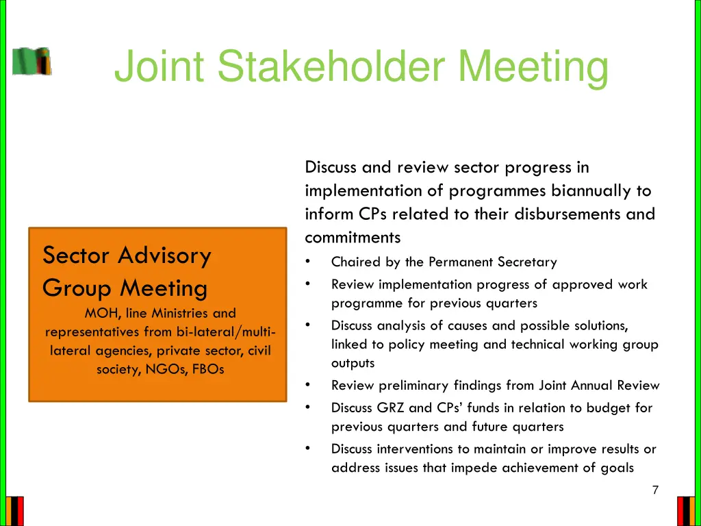 joint stakeholder meeting