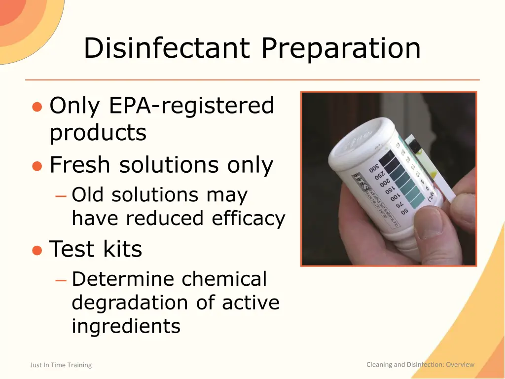 disinfectant preparation