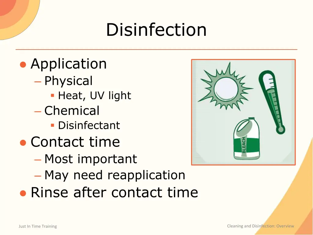 disinfection