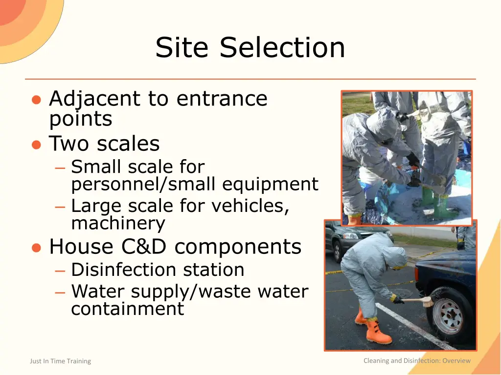 site selection