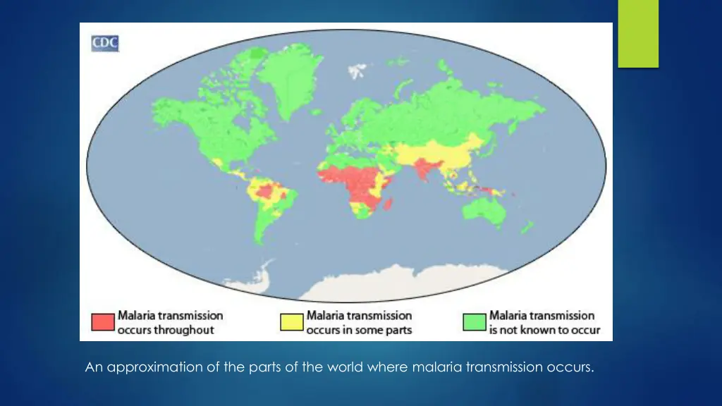 an approximation of the parts of the world where