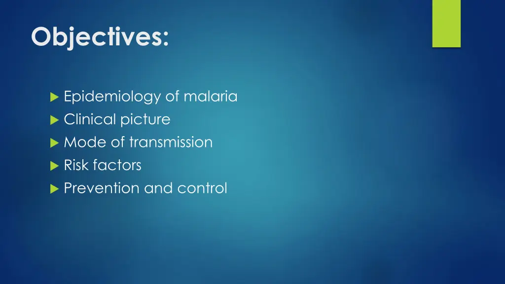 objectives